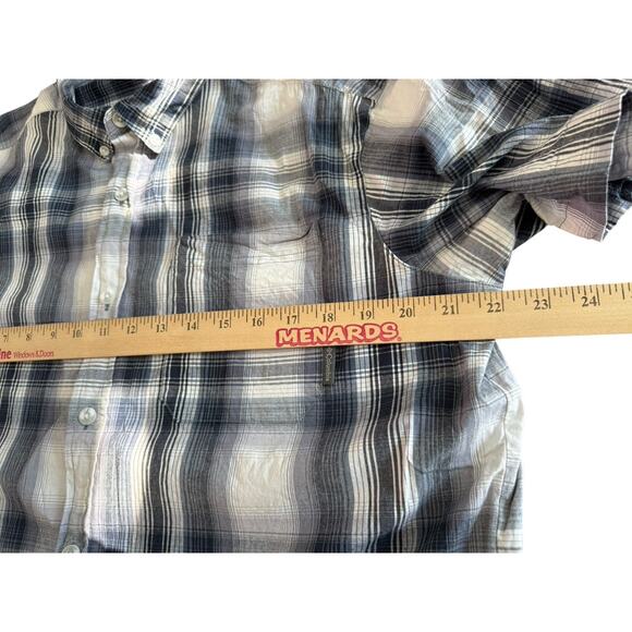 Columbia Button Down Shirt Regular Fit Plaid Mens Size Large Outdoor Lightweight - Picture 6 of 6